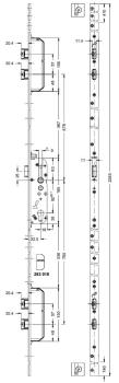 4 Riegel-Schloss  241366 / 241365